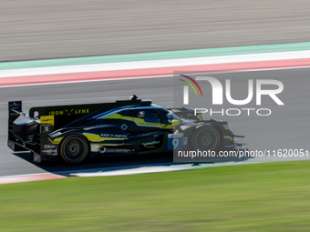 Jonas Ried (DEU), Maceo Capietto (FRA), and Matteo Cairoli (ITA) of team Iron Lynx - Proton race on an Oreca 07 - Gibson during a race of EL...