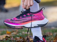 Runners arrive for the 50th Berlin Marathon in Berlin, Germany, on September 29, 2024. The 50th Berlin Marathon brings together over 58,000...