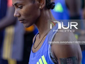 Melat Kejeta (Ethiopia) participates in the Berlin Marathon in Berlin, Germany, on September 29, 2024. The 50th Berlin Marathon brings toget...