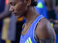 Melat Kejeta (Ethiopia) participates in the Berlin Marathon in Berlin, Germany, on September 29, 2024. The 50th Berlin Marathon brings toget...