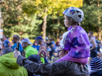 Participants of the Handbike category during the Berlin Marathon in Berlin, Germany, on September 29, 2024. The 50th Berlin Marathon brings...