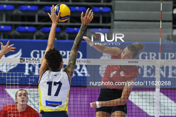 #4 Ivana Vanjak of Olympiacos Athens in action during the International Trophy ''Una squadra per un sorriso,'' Final 3rd-4th place match bet...