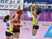 Carlotta Cambi of Pinerolo is in action during the International Trophy ''Una squadra per un sorriso,'' Final 3rd-4th place match between Wa...