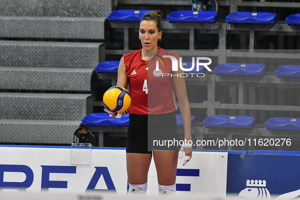 #4 Ivana Vanjak of Olympiacos Athens in action during the International Trophy ''Una squadra per un sorriso,'' Final 3rd-4th place match bet...