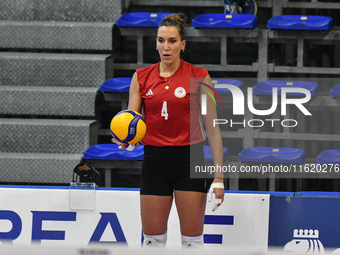 #4 Ivana Vanjak of Olympiacos Athens in action during the International Trophy ''Una squadra per un sorriso,'' Final 3rd-4th place match bet...