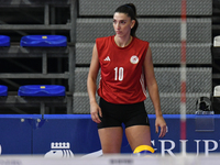 Melina Emmanoulidou of Olympiacos Athens during the International Trophy ''Una squadra per un sorriso,'' Final 3rd-4th place match between W...