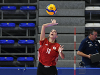 #10 Melina Emmanoulidou of Olympiacos Athens in action during the International Trophy ''Una squadra per un sorriso,'' Final 3rd-4th place m...