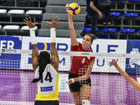 #4 Ivana Vanjak of Olympiacos Athens in action during the International Trophy ''Una squadra per un sorriso,'' Final 3rd-4th place match bet...