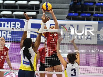 Bianca Farriol of Olympiacos Athens in action during the International Trophy ''Una squadra per un sorriso,'' Final 3rd-4th place match betw...