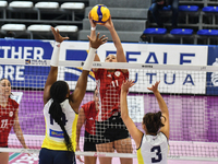 Bianca Farriol of Olympiacos Athens in action during the International Trophy ''Una squadra per un sorriso,'' Final 3rd-4th place match betw...