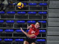 Milica Kubura of Olympiacos Athens is in action during the International Trophy ''Una squadra per un sorriso,'' Final 3rd-4th place match be...