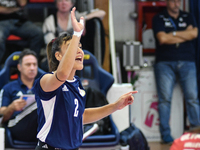 Maria Eleni Artakianou of Olympiacos Athens during the International Trophy ''Una squadra per un sorriso,'' Final 3rd-4th place match betwee...