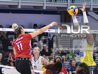 Bianca Farriol of Olympiacos Athens in action during the International Trophy ''Una squadra per un sorriso,'' Final 3rd-4th place match betw...