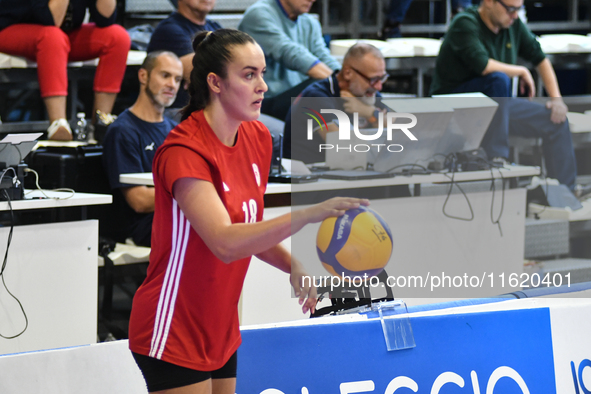 Yasmine Abderrahim of Olympiacos Athens during the International Trophy ''Una squadra per un sorriso,'' Final 3rd-4th place match between Wa...