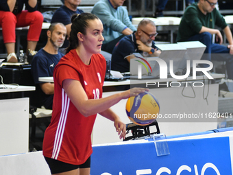 Yasmine Abderrahim of Olympiacos Athens during the International Trophy ''Una squadra per un sorriso,'' Final 3rd-4th place match between Wa...