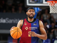 Jabari Parker plays during the match between FC Barcelona and Coviran Granada, corresponding to week 1 of the Liga Endesa, at the Palau Blau...