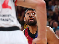 Jabari Parker plays during the match between FC Barcelona and Coviran Granada, corresponding to week 1 of the Liga Endesa, at the Palau Blau...