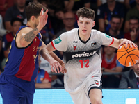 Agustin Ubal and Nicolas Laprovittola play during the match between FC Barcelona and Coviran Granada, corresponding to week 1 of the Liga En...