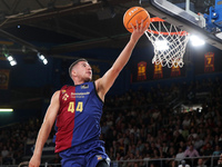 Joel Parra plays during the match between FC Barcelona and Coviran Granada, corresponding to week 1 of the Liga Endesa, at the Palau Blaugra...