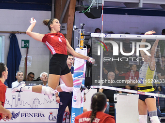 #4 Ivana Vanjak of Olympiacos Athens in action during the International Trophy ''Una squadra per un sorriso,'' Final 3rd-4th place match bet...