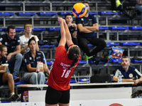 #18 Yasmine Abderrahim of Olympiacos Athens in action during the International Trophy ''Una squadra per un sorriso,'' Final 3rd-4th place ma...