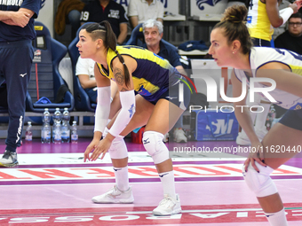 Ilenia Moro of Pinerolo during the International Trophy ''Una squadra per un sorriso,'' Final 3rd-4th place match between Wash4green Pinerol...