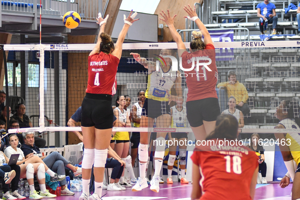 #17 Malwina Smarzek of Pinerolo is in action during the International Trophy ''Una squadra per un sorriso,'' Final 3rd-4th place match betwe...