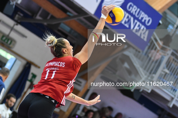 Bianca Farriol of Olympiacos Athens in action during the International Trophy ''Una squadra per un sorriso,'' Final 3rd-4th place match betw...