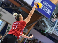 Bianca Farriol of Olympiacos Athens in action during the International Trophy ''Una squadra per un sorriso,'' Final 3rd-4th place match betw...