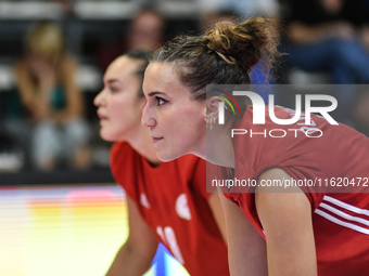 Ivana Vanjak of Olympiacos Athens during the International Trophy ''Una squadra per un sorriso,'' Final 3rd-4th place match between Wash4gre...