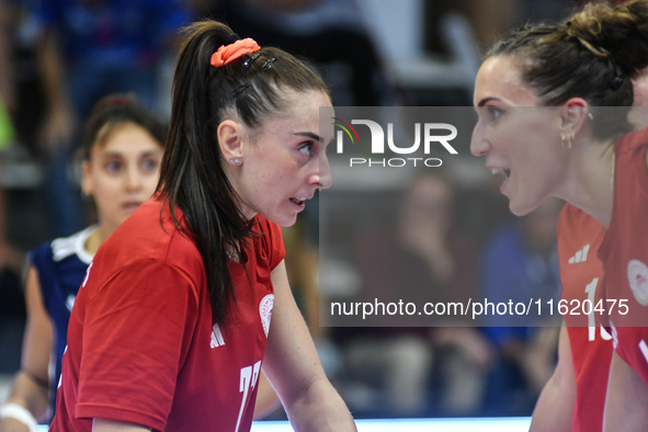 #77 Isabella Di Iulio of Olympiacos Athens during the International Trophy ''Una squadra per un sorriso,'' Final 3rd-4th place match between...