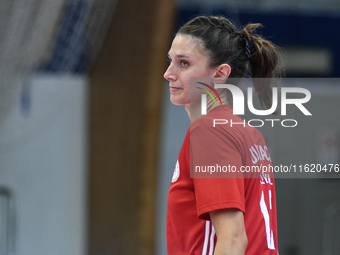 Milica Kubura of Olympiacos Athens during the International Trophy ''Una squadra per un sorriso,'' Final 3rd-4th place match between Wash4gr...