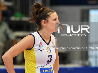 Carlotta Cambi of Pinerolo during the International Trophy ''Una squadra per un sorriso,'' Final 3rd-4th place match between Wash4green Pine...