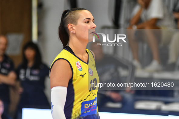 Ilenia Moro of Pinerolo during the International Trophy ''Una squadra per un sorriso,'' Final 3rd-4th place match between Wash4green Pinerol...