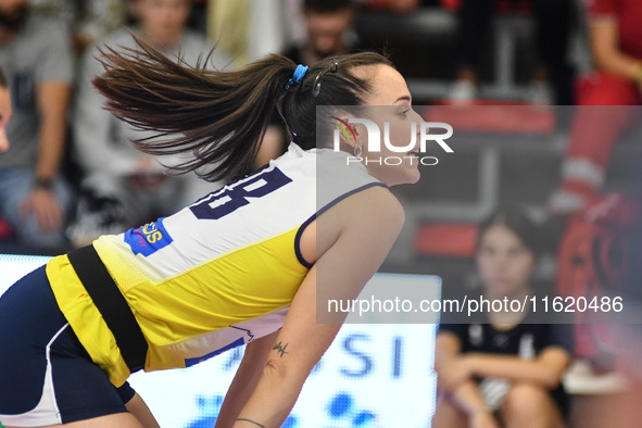 #18 Yasmina Akrari of Pinerolo during the International Trophy ''Una squadra per un sorriso,'' Final 3rd-4th place match between Wash4green...