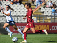 Valentina Giacinti of A.S. Roma Femminile is in action during the 4th day of the Serie A Femminile eBay Championship between A.S. Roma and N...