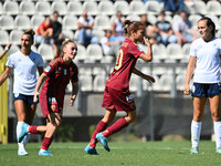 Manuela Giugliano of A.S. Roma Femminile celebrates after scoring the third goal during the fourth day of the Serie A Femminile eBay Champio...