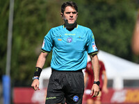 Referee Valerio Vogliacco officiates on the 4th day of the Serie A Femminile eBay Championship between A.S. Roma and Napoli Femminile at the...