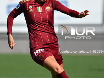 Valentina Giacinti of A.S. Roma Femminile is in action during the 4th day of the Serie A Femminile eBay Championship between A.S. Roma and N...