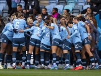 During the Barclays FA Women's Super League match between Manchester City and Brighton and Hove Albion at the Joie Stadium in Manchester, En...