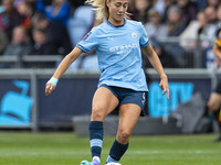 Laia Aleixandri #4 of Manchester City W.F.C. during the Barclays FA Women's Super League match between Manchester City and Brighton and Hove...