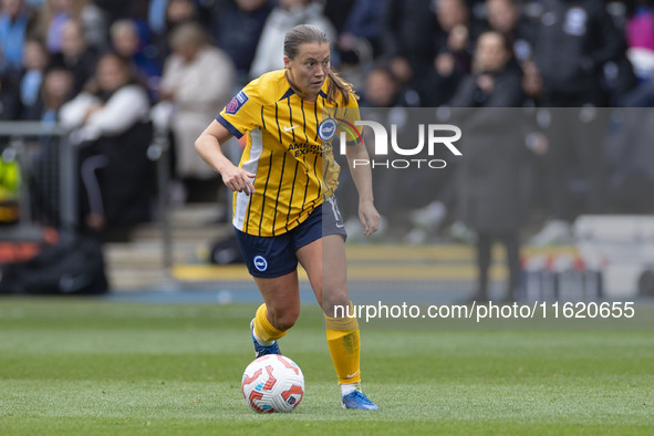 During the Barclays FA Women's Super League match between Manchester City and Brighton and Hove Albion at the Joie Stadium in Manchester, En...