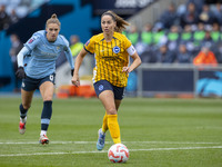 Vicky Losada #6 of Brighton & Hove Albion W.F.C. during the Barclays FA Women's Super League match between Manchester City and Brighton and...