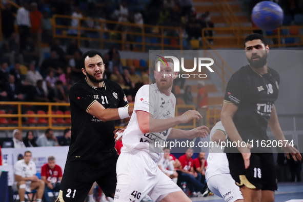 Zamalek plays against Veszprem of Hungary in the Men's Handball Club World Championship in Cairo 