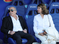 President Rocco Commisso and his wife during the Serie A match between Empoli FC and ACF Fiorentina in Empoli, Italy, on September 29, 2024,...