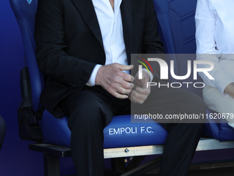 President Rocco Commisso attends the Serie A match between Empoli FC and ACF Fiorentina in Empoli, Italy, on September 29, 2024, at the stad...