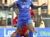 Lorenzo Colombo of Empoli FC controls the ball during the Serie A match between Empoli FC and ACF Fiorentina in Empoli, Italy, on September...