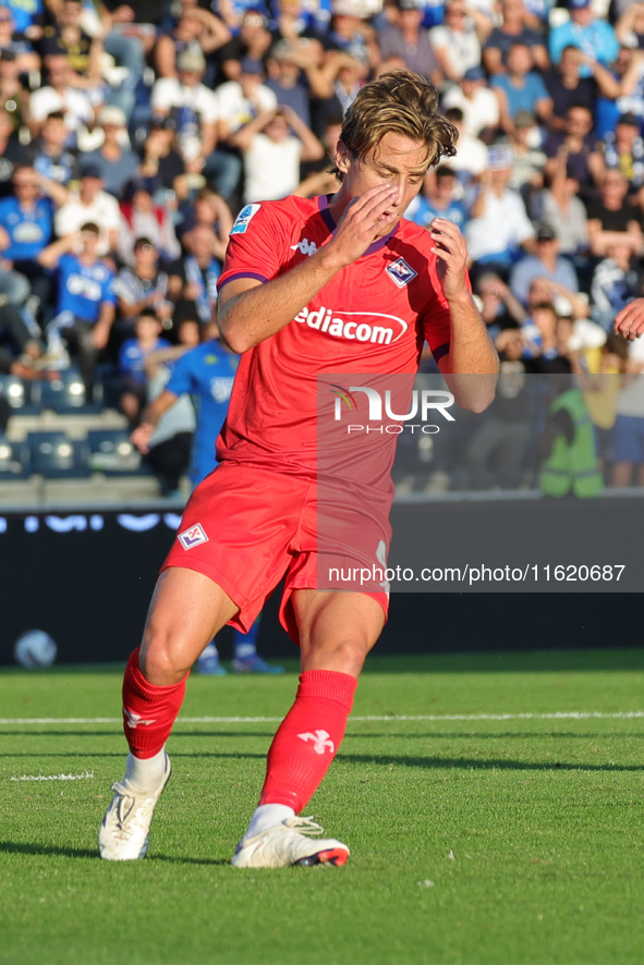 Edoardo Bove of ACF Fiorentina during the Serie A match between Empoli FC and ACF Fiorentina in Empoli, Italy, on September 29, 2024, at the...