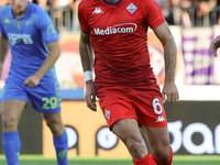 Luca Ranieri of ACF Fiorentina controls the ball during the Serie A match between Empoli FC and ACF Fiorentina in Empoli, Italy, on Septembe...