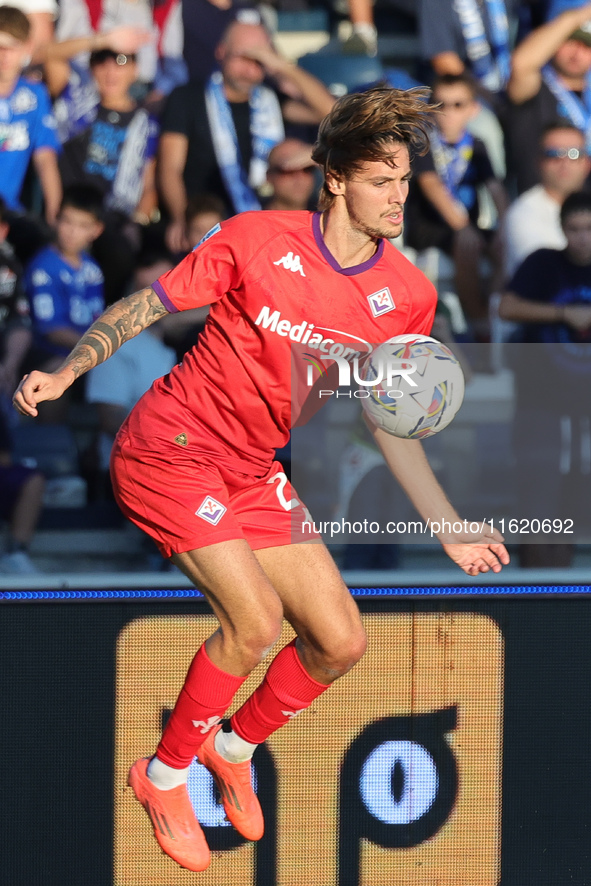 Andrea Colpani of ACF Fiorentina controls the ball during the Serie A match between Empoli FC and ACF Fiorentina in Empoli, Italy, on Septem...